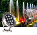 مصباح LED تحت الماء لحوض السباحة وبركة الأسماك والنافورة، مقاوم للماء، 3 واط، 6 واط، 9 واط، 12 واط، 18 واط، 24 واط