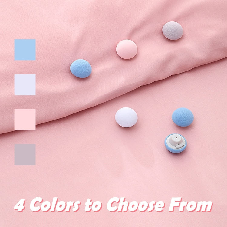 8 PCS Non-marking One-touch Unlocking Mushroom-shaped Quilt Fixer, Pink+Cloth Needle, Blue+Cloth Needle