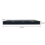 مقسم HDMI بثمانية منافذ 4K HD صوت وفيديو مع قابس أوروبي SM4K108 من FJGEAR