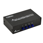 مفتاح صوت وفيديو AV رباعي الاتجاهات FJGEAR FJ-401AV بمنفذ Lotus، FJ-401AV