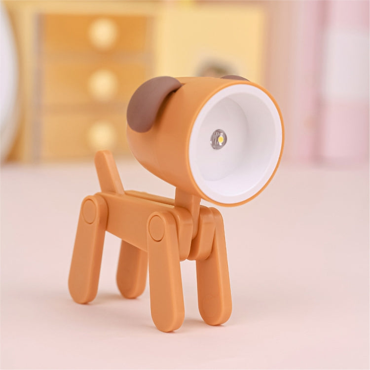 مصباح مكتب كرتوني صغير قابل للطي LED TL-23 على شكل حيوان أليف للمنزل، المواصفات: كلب (أزرق)، كلب (أخضر)، كلب (وردي)، كلب (بيج)، كلب (برتقالي)، كلب (أصفر)، غزال (أزرق)، غزال (أخضر)، غزال (وردي)، غزال (بيج)، غزال (برتقالي)، غزال (أصفر)