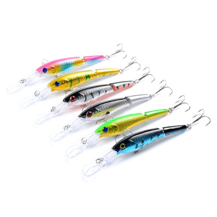M0208 13.3cm/13.4g Lure Bionic Multi-section Mino Fake Lure Plastic Lure, M0208 5, M0208 6, M0208 1, M0208 2, M0208 3, M0208 4