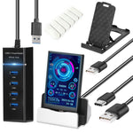 شاشة كمبيوتر مقاس 3.5 بوصة IPS عرض كامل، هيكل USB، شاشة نائب، المجموعة 1 (أسود)، المجموعة 1 (أبيض)، المجموعة 2 (أسود)، المجموعة 2 (أبيض)، المجموعة 3 (أسود)، المجموعة 3 (أبيض)