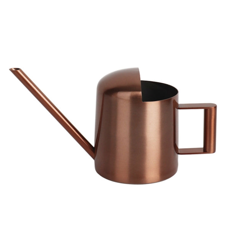 300ML Stainless Steel Watering Can with Long Spout, Bronze, Black