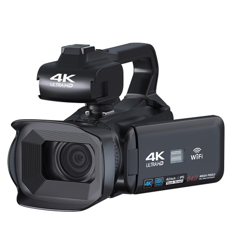 كاميرا فيديو رقمية محمولة بشاشة لمس 4 إنش بدقة 64 ميجابكسل، 4K 16G، 4K 32G، 4K 64G