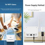 راوتر VR312 4G LTE جهاز CPE 4G بطاقة FDD/TDD راوتر متنقل نسخة ماليزية قابس أوروبي، VR312 قابس أوروبي أبيض