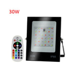 كشاف LED ملون متغير RGB مع جهاز تحكم عن بعد، 30 واط، 100 واط