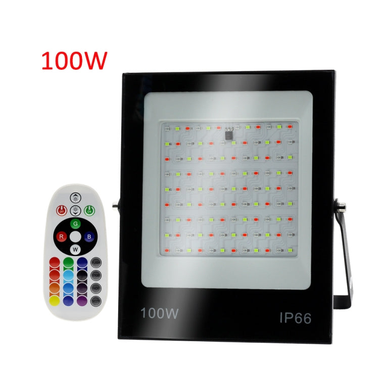 كشاف LED ملون متغير RGB مع جهاز تحكم عن بعد، 30 واط، 100 واط