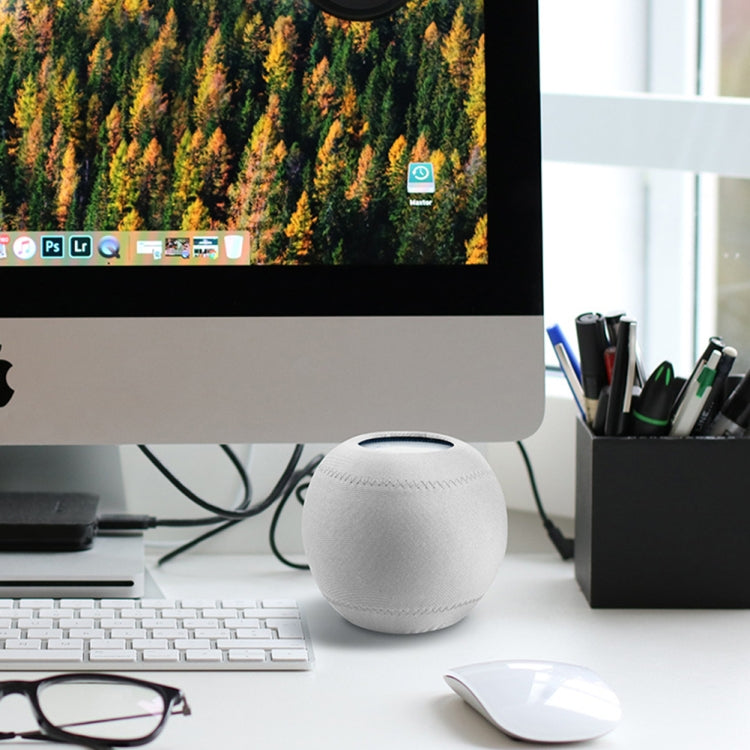 غطاء غبار من القماش المطاطي لحماية مكبر صوت Homepod Mini الذكي، قطعتان