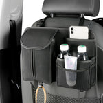 DE RAN FU Flip Fur Car Seat BackTissue Box Storage Hanging Bag With Hook, 1122 Blue, 1122 Brown, 1122 Black, 1122 Grey