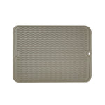 TPR Thickened Thermal Pad Wave Pattern Drain Anti-Slip Mat, Khaki Gray, Khaki Blue, Khaki Pink