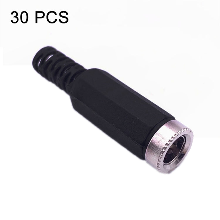 30 قطعة رأس أنثى لحام سلك DC مجمعة، DC 2.1مم، DC 2.5مم