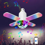 LY-002 ضوء RGB صغير بتأثير بلوتوث 24 واط، ضوء موسيقي قابل للطي، ضوء سحري، ضوء نجمي