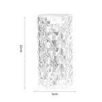 2 قطعة SF-001A ضوء محيط وردي 1.5 فولت مصباح مكتب كريستالي LED بجانب السرير، 2 قطعة ضوء أصفر بدون مرطب، 2 قطعة ضوء أبيض بدون مرطب