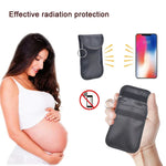 حقيبة عزل إشارة مفتاح السيارة ذات إبزيم مزدوج، حافظة بطاقات RFID مضادة للمغنطة، إبزيم مزدوج