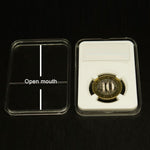 Commemorative Coin Identification Rating Box Coin Collection Box, Color: White (40mm), White (25mm), White (27mm), White (30mm), White (38.5mm), White (40mm)