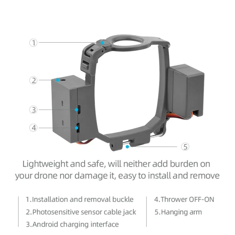 جهاز إلقاء نظام نقل جوي لـ DJI Mavic 2 Pro & Zoom، لـ DJI Mavic 2 Pro & Zoom