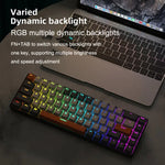 لوحة مفاتيح ميكانيكية للألعاب ZIYOU LANG T8 بعدد 68 مفتاح مع إضاءة RGB، طول الكابل: 1.5 متر، النمط: نسخة T8 ميكرو لايت بمحور أخضر