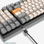 ZIYOU LANG  K3 100 Keys Game Glowing Wired Mechanical Keyboard, Cable Length: 1.5m, Style:, K3 Micro Light Hot Plug Version Red Axis, K3 Water Green Hot Plug Version Green Axis, K3 Micro Light Version Green Axis, K3 Micro Light Version Red Axis        ...
