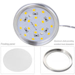 2 قطع أضواء خزانة 2 واط DC12V مع 18 LED، المواصفات: 2510 طرفي - منفذ جانبي، 2510 طرفي - منفذ سفلي، طرفي DuPont - منفذ جانبي، طرفي DuPont - منفذ سفلي