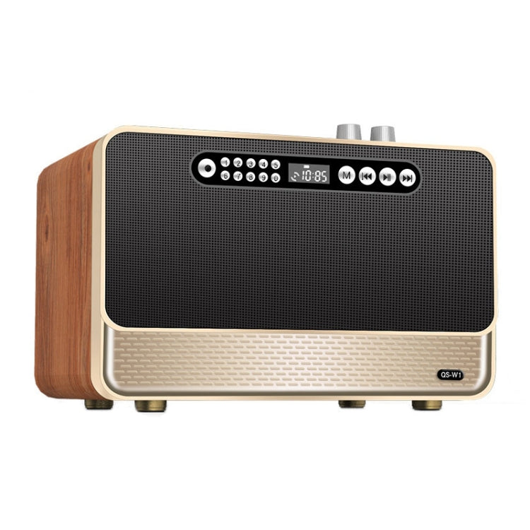 مكبر صوت مكتبي لاسلكي بتأثير صوت HIFI خشبي W1