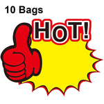 10 أكياس ملصقات انفجار بحجم 18x14 سم، ملصق سعر المنتج، ملصق سعر السوبرماركت، WM-101، WM-102، WM-103، WM-105، WM-106، WM-107، WM-108، WM-109، WM-10، WM-111، WM-12، WM-113، XD-028، XD-022، XD-009، XD-047، XD-051، XD-069