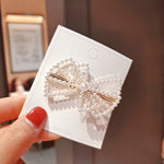 Rhinestone Fashion Hair Clips Women Bangs Headwear, Styles:, 371 Fan, 380 Pearl