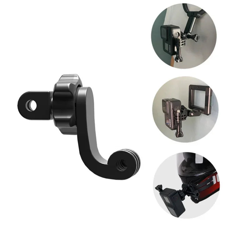 قطعتان من مشبك سطح حزام أساسي ST-06 لكاميرات GoPro Hero11 Black / HERO10 Black /9 Black /8 Black /7 /6 /5 /5 Session /4 Session /4 /3+ /3 /2 /1، DJI Osmo Action وكاميرات الحركة الأخرى، محول تصوير مركزي (2 قطع)