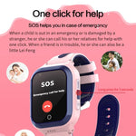 ساعة DF70 الذكية للأطفال بقياس 1.4 بوصة مع تحديد الموقع عبر 4G GPS + WIFI + LBS ومكالمات مع وظيفة SOS، وردي، أزرق، أسود