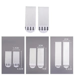 شرائط تعليق الصور شريط لاصق بخطاف وحلقة لتعليق الصور 9.5x2 سم، 4.5x1.7 سم، 9.5x2 سم