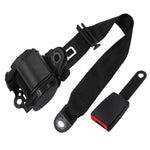 Universal 3-point Car Retrofit Seat Belt With Emergency Locking, Iron Bar Latch, Iron Buckle, Braided Straps