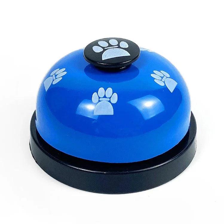 لعبة تدريب للحيوانات الأليفة تسمى عشاء، حلقة بصمة قدم مع جرس صغير، ألعاب كلاب، 3 قطع جرس أصفر، 3 قطع جرس أحمر، 3 قطع جرس وردي، 3 قطع جرس أبيض، 3 قطع جرس أزرق ملكي