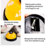 لعبة تدريب للحيوانات الأليفة تسمى عشاء، حلقة بصمة قدم مع جرس صغير، ألعاب كلاب، 3 قطع جرس أصفر، 3 قطع جرس أحمر، 3 قطع جرس وردي، 3 قطع جرس أبيض، 3 قطع جرس أزرق ملكي