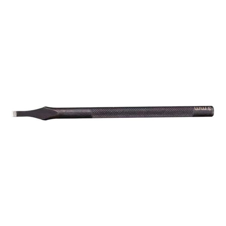 ER018 2pcs Card Position Cut Cowhide Leather Word Cut DIY Tool, Size: 3mm, 3mm, 5mm, 6mm, 8mm, 10mm, 12mm