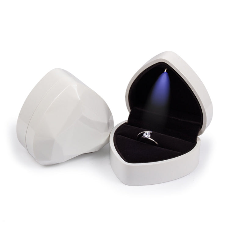 017015-20 Heart-shaped LED Light Ring Necklace Storage Box without Jewelry, Spec:, Pendant(Black), Ring(White), Pendant(Pink), Ring(Red), Ring(Gold), Ring(Blue), Ring(Black), Ring(Pink), Pendant(White), Pendant(Red), Pendant(Gold), Pendant(Blue)