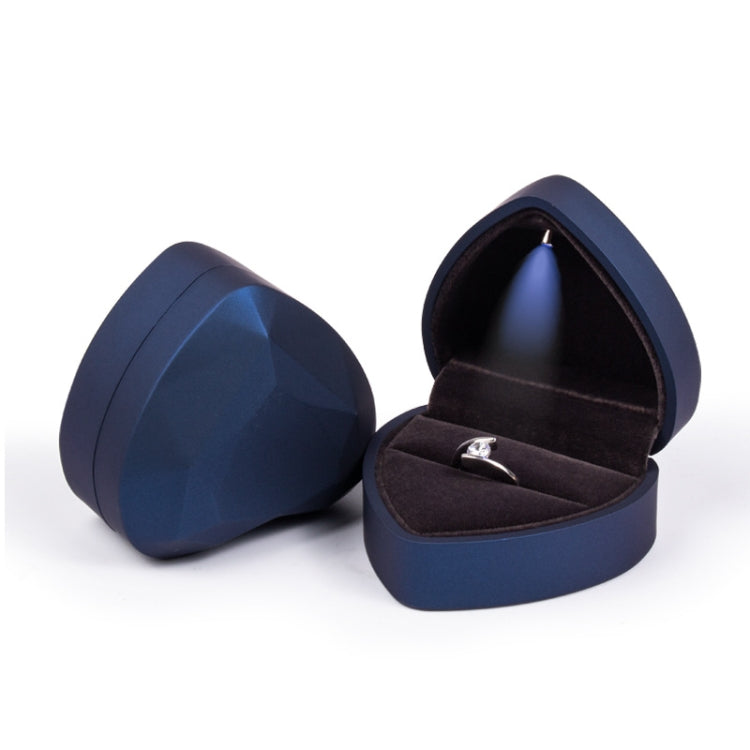 017015-20 Heart-shaped LED Light Ring Necklace Storage Box without Jewelry, Spec:, Pendant(Black), Ring(White), Pendant(Pink), Ring(Red), Ring(Gold), Ring(Blue), Ring(Black), Ring(Pink), Pendant(White), Pendant(Red), Pendant(Gold), Pendant(Blue)
