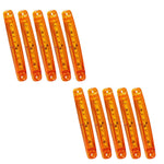 MK-224 10pcs 12-24V Truck Trailer 9LED Side Light Tail Lamp Signal Light, MK-224(Red), MK-224(Yellow), MK-224(White)