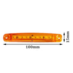 MK-224 10pcs 12-24V Truck Trailer 9LED Side Light Tail Lamp Signal Light, MK-224(Red), MK-224(Yellow), MK-224(White)