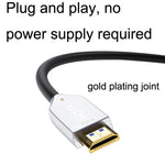 كابل ألياف بصرية HDMI إصدار 2.0 بدقة 4K فائقة الوضوح لتوصيل الشاشة، الطول: 10م، 15م، 20م، 25م، 30م، 35م، 40م، 50م، 60م مع محور، 70م مع محور، 80م مع محور، 90م مع محور، 100م مع محور، 150م مع محور، 200م مع محور