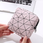 XH8214 Portable Sanitary Napkin Storage Bag Large Capacity Waterproof Coin Bag, XH8214 Cherry Pink, XH8214 Apricot, XH8214 Plant Green, XH8214 Black, XH8214 Fluorescence, XH8214 Sky Blue