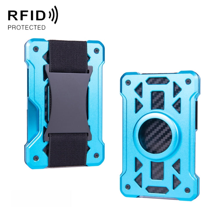 حافظة بطاقات معدنية مضادة للسرقة مع تقنية RFID لـ AirTag الجيل الثاني / AirTag الجيل الأول، ak-4 A أسود، ak-4 A أزرق، ak-4 A فضي، ak-4 A رمادي، ak-4 B أسود، ak-4 B فضي، ak-4 B أزرق، ak-4 B رمادي