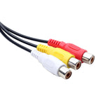 كابل صوت وفيديو AV USB إلى 3 RCA، 1 ذكر 3 إناث، 25 سم، 1.5م