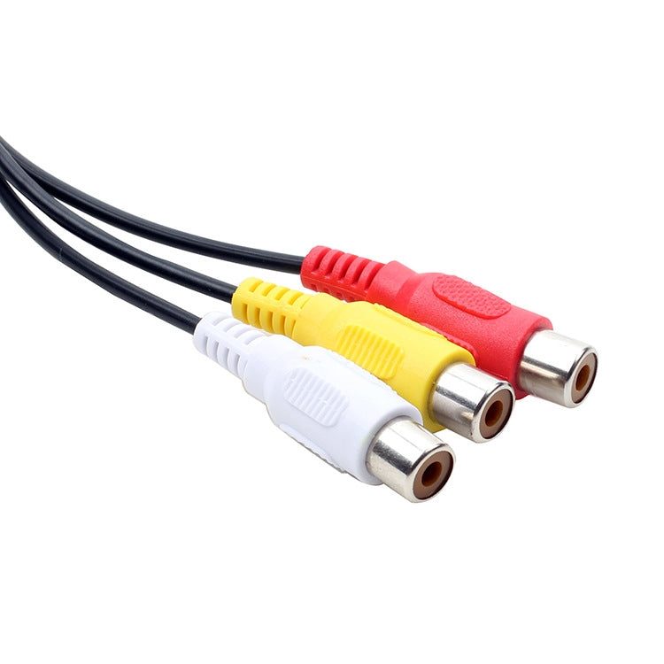 كابل صوت وفيديو AV USB إلى 3 RCA، 1 ذكر 3 إناث، 25 سم، 1.5م