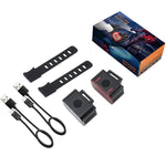 طقم مصابيح دراجة USB قابلة للشحن للركوب في الهواء الطلق LED، النمط: ضوء أمامي، ضوء خلفي، ضوء أمامي + ضوء خلفي