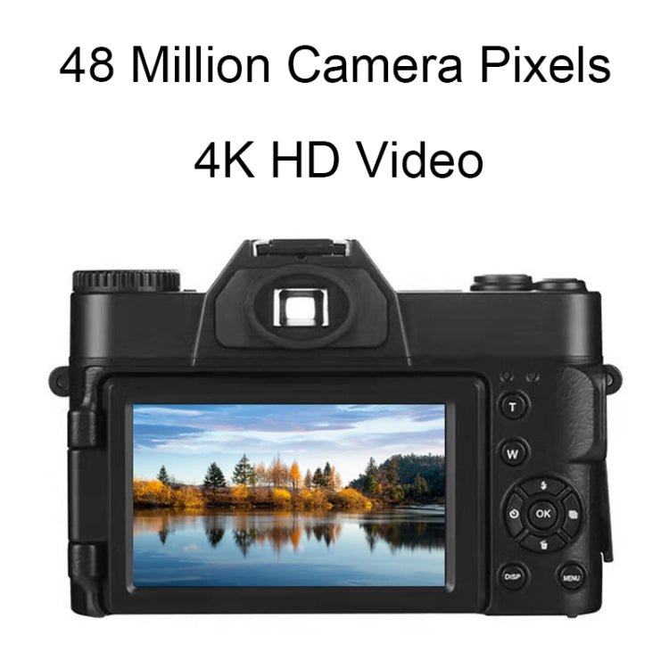 كاميرا رقمية قابلة للطي بشاشة 4K HD بدقة 48 ميجابكسل R10، نسخة بسيطة R10