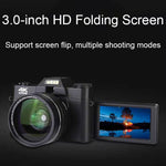 كاميرا رقمية قابلة للطي بشاشة 4K HD بدقة 48 ميجابكسل R10، نسخة بسيطة R10
