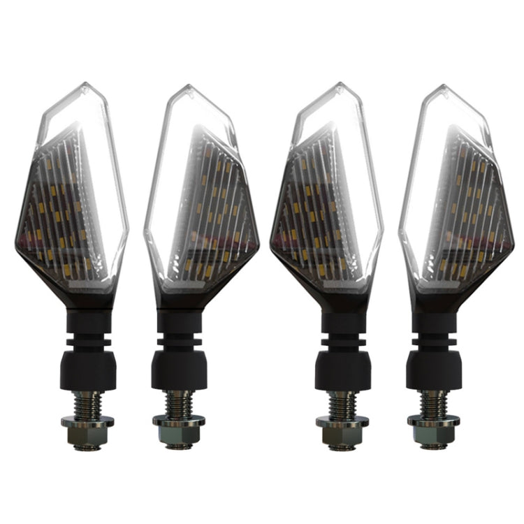 MK-236 4pcs 22LED Motorcycle V Line Two Color Turning Light Signal Angle Light, MK-236 (Yellow Blue), MK-236 (Yellow White), MK-236 (Yellow Red)