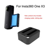 قاعدة شحن مزدوجة لشحن بطاريات كاميرا Insta360 X3 A520 البانورامية، لشحن بطاريتين لـ Insta360 X3