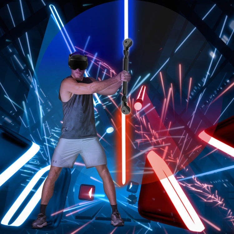 مقبض عمود إضاءة لعبة جولف لنظارات VR لجهاز Meta Quest Pro، لجهاز Meta Quest Pro أسود