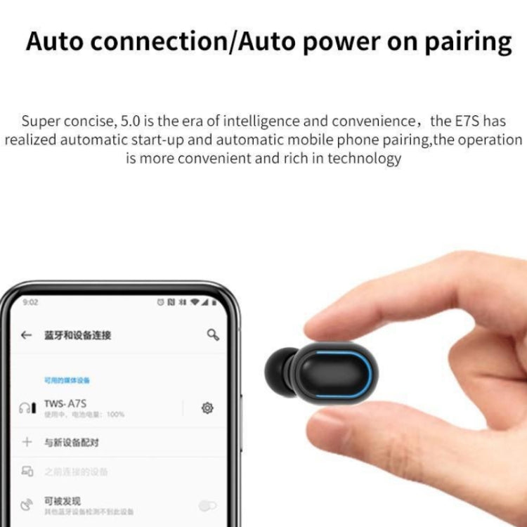 سماعات رأس رياضية مقاومة للماء TWS Bluetooth 5.0 داخل الأذن E7s، E7s (وردي)، E7s (أخضر)، E7s (أسود)، E7s (أبيض)، E7s (أصفر)، E7s (أزرق)